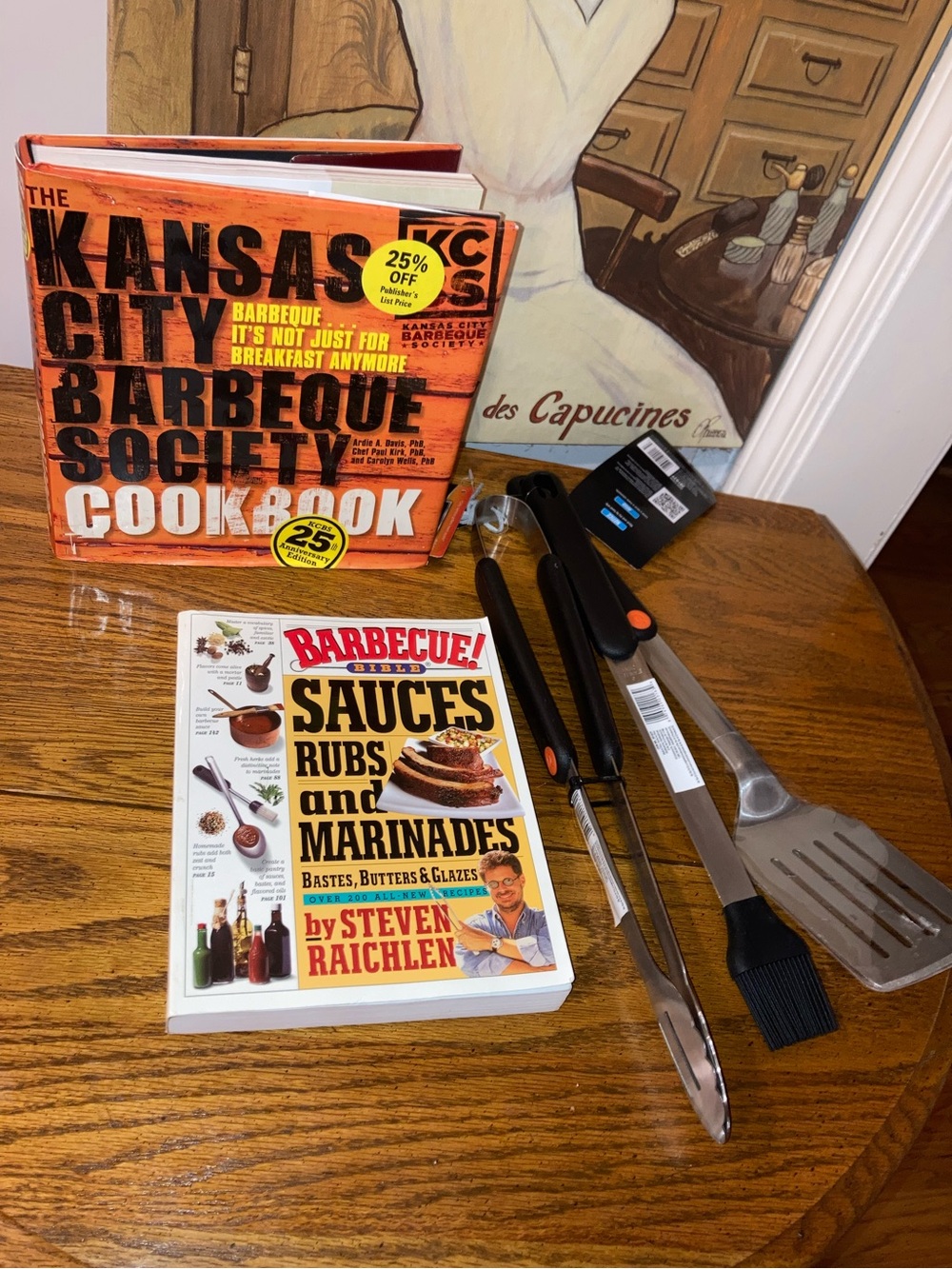 Barbecue Bundle: Cookbook Books-  Kansas City.. & BBQ Sauces  + 3 Grilling T…